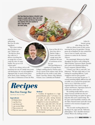 Chef Sam Robertson Below Of Bartlett Lodge Prepares - "seeking An American Art Of The Dance" #5618443