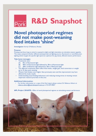 Novel Photoperiod Regimes Did Not Make Post-weaning #5619435 Novel Photoperiod Regimes Did Not Make Post-weaning #5619435