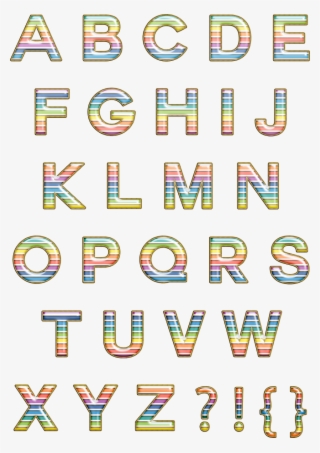 Cu Rainbow Stripes Alpha #5619576