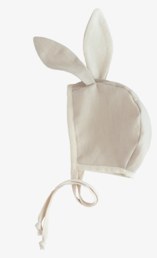 Tortoise & The Hare Taupe Linen Rabbit Cap - 0-3m #5620766