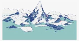 Png Free Download Mountains Tumblr Aesthetic Blue Art - Mountain Aesthetic Transparent #5621620