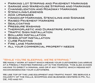 Parking Lot Striping And Pavement Markings Garage And - Road Surface Marking #5625409