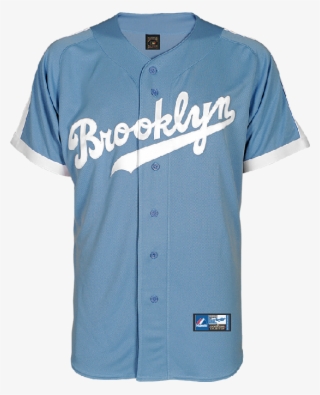 Brooklyn Dodgers Replica Baseball Jersey By Majestic - Baby Blue Brooklyn Dodgers Jersey #5630904