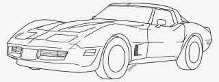 Image Freeuse Download Corvette Vector Coloring Page - Draw A Corvette C6 #5631217