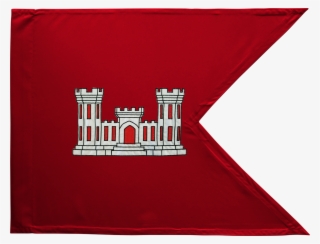 Engineer Corps Guidon Framed - Quarks Army Corps Of Engineers Vessel Flag Polyester #5632367