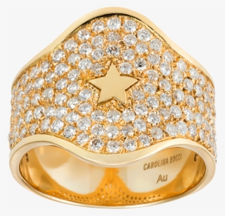 White Diamond Pavé Shield Ring #5633330