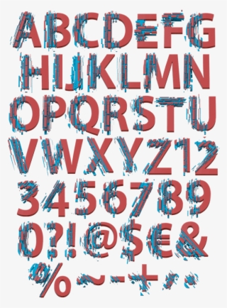 Color Slice Mosaic Font - Echo Park Paper Echo Park Dies-magic #5635820