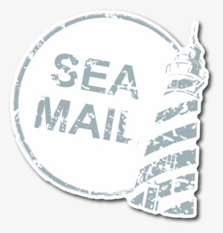 Sea Mail Beach Stamp Vinyl Sticker - Euclidean Vector #5636289