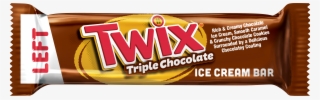 Twix Triple Chocolate Ice Cream Right Side - Twix Caramel Cookie Bar 1.79 Oz, 36/box #5636545