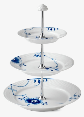 Etagere - Royal Copenhagen Blue Fluted Mega 3 Tier Etageres #5636909