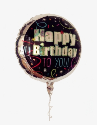 Helium) Happy Birthday - Confetti Foil Balloon (incl. #5638266