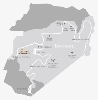 Uplands Homestead Map - Kwandwe Private Game Reserve #5639858