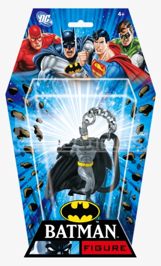 Punching Batman Keyring - Flash Pvc Figural Key Ring Keychain #5639860