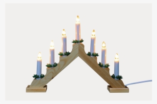 Pine Static 7 Bulb Candle Bridge - Christmas Candle Bridge #5641267