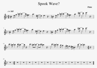 Spook Wave Sheet Music 1 Of 1 Pages - We Are Number One Flute Notes #5645670
