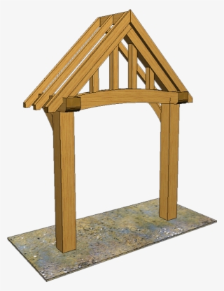 A20 2 Post Porch Curved Truss - Plank #5645671