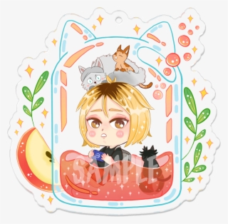 Haikyuu Glitter Acrylic Keychain Charm • Nao • Tictail #5645953