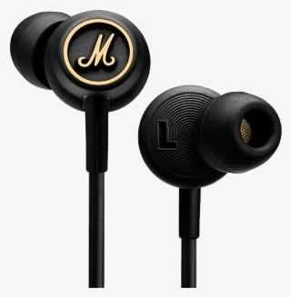 The Mode Also Comes Equipped With Microphone And Remote - Marshall Mode Eq In-ear Earphones For Ios Black/brass #5646790