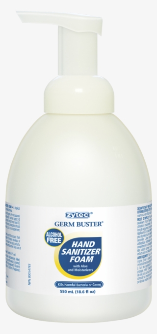 Zytec® Germ Buster Alcohol Free Foam Hand Sanitizer - Back Of Soap Bottle #5646915