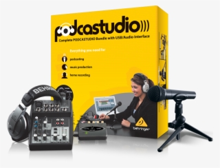 Behringer Podcastudio Usb Interface Bundle #5647081