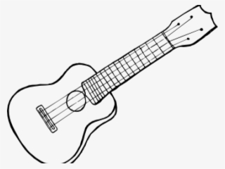 Ukulele Clipart Sketch - Line Art #5648418