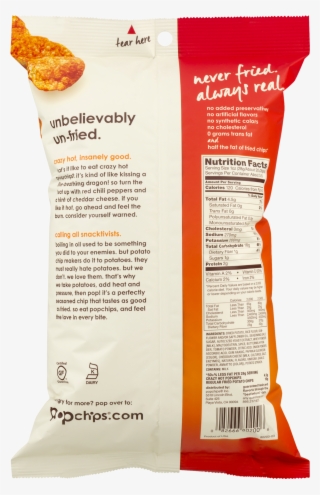 Pop Chips 5 Oz Nutrition #5649297