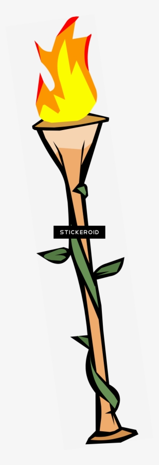 Bamboo Torch - Tiki Torch Clipart #5649460
