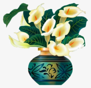 Vase Of Flowers Png - Vase #5653509