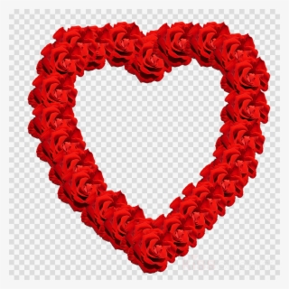 Valentine's Day Clipart Garden Roses Heart Valentine's #5654236