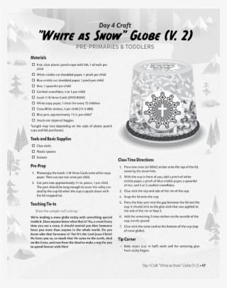 “white As Snow” Globe - Snow #5655531