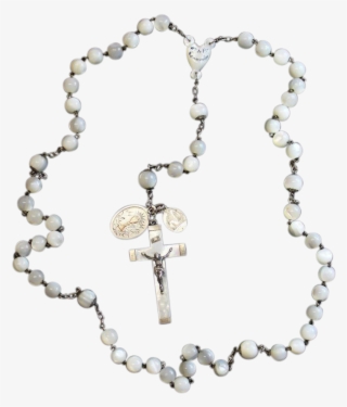 1920's Vintage Mother Of Pearl And Sterling Silver - Pearl #5655741