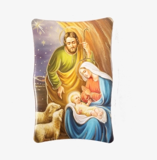 Holy Family Christmas Plaque - Cushion #5656299