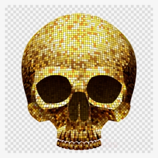 Golden Skull Png Clipart Borders And Frames Skull Clip #5657209