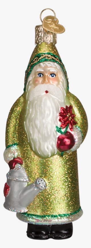 Old World Christmas Blooming Santa Glass Ornament #5658494
