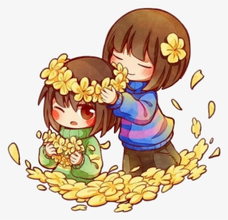 Freetoedit Cute Kawaii Undertale Flower Flowey Frisk - Kawaii Undertale #5658882