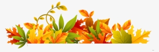 Fall Clipart Autum - Free Clipart Autumn Leaves Border #5659190