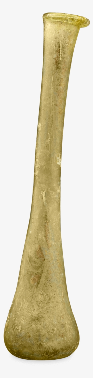 Ancient Roman Golden Glass Bottle #5660236