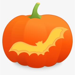 1 - Http - //halloween Haunt - Com/halloween Jack O - White Bat Black Background #5664881