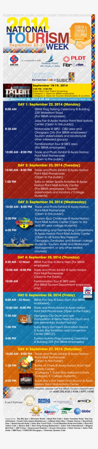National Tourism Week Schedule #5665861