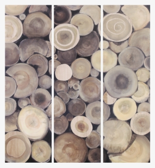 Circle Of Growth Set Of 3 Wood Carving With Oil Painting - Wood Carving #5672056