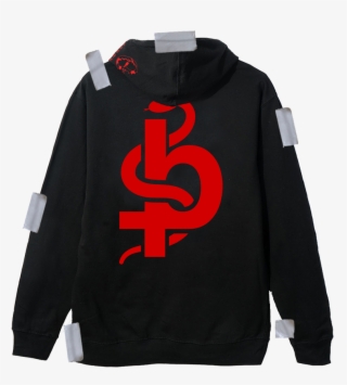 Beartrap Sound Red And Black Zip Hoodie - Sweatshirt #5674597
