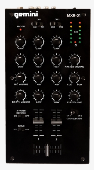 2 Channel Professional Dj Mixer - Gemini Mixer #5674602