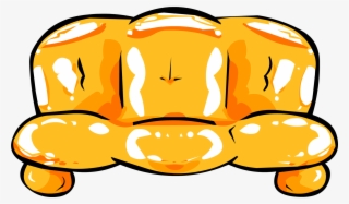 Orange Inflatable Sofa #5674862