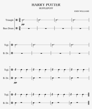 Harry Potter Hufflepuff Sheet Music For Percussion - Sheet Music #5676814
