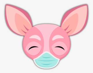 Pink Valentine's Chihuahua Emoji Stickers - Chihuahua #5677593