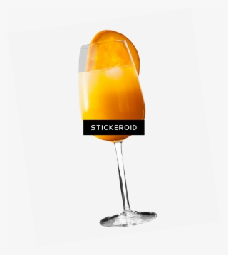 Orange Juice With Fruit Slice - Champagne Stemware #5678118