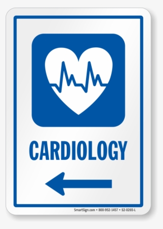 Cardiology Left Arrow Hospital Sign - Laboratory Signs And Symbols #5680313