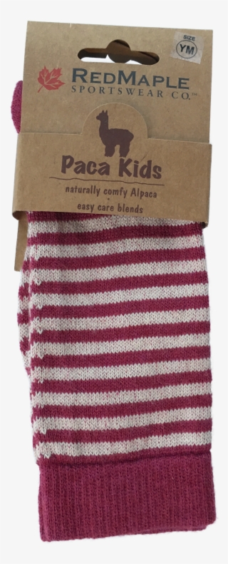 Striped Crew Sock Paca Kids Alpaca/pima Sorbet - Sock #5681316