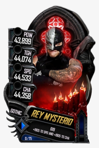 Supercard Reymysterio S4 21 Summerslam18 Ringdom - Gothic Card Wwe Supercard #5681863