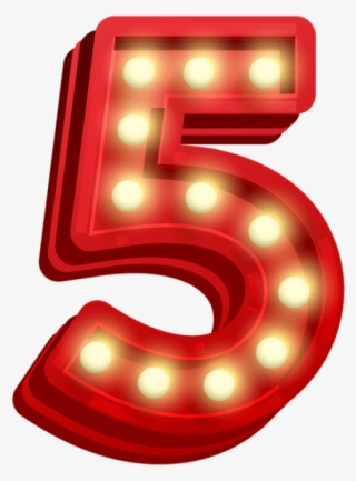 Free Png Number Five Glowing Png Images Transparent - Portable Network Graphics #5683836
